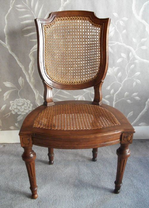 PAIR OF ITALIAN NEOCLASSICAL WALNUT CHAIRS - ADDITIONAL PHOTO 6