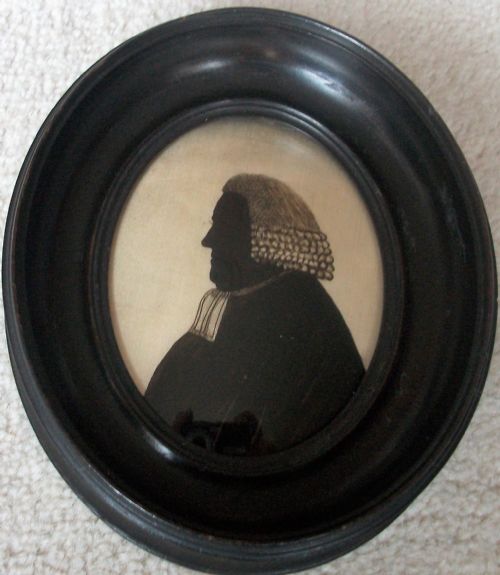 a rare silhouette circa 1795 - CATEGORY: ANTIQUE ART - DATED GEORGIAN