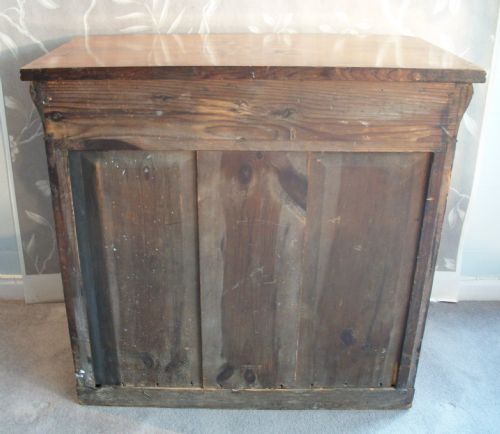 ANTIQUE SMALL WALNUT CHEST OF DRAWERS - ADDITIONAL PHOTO 6