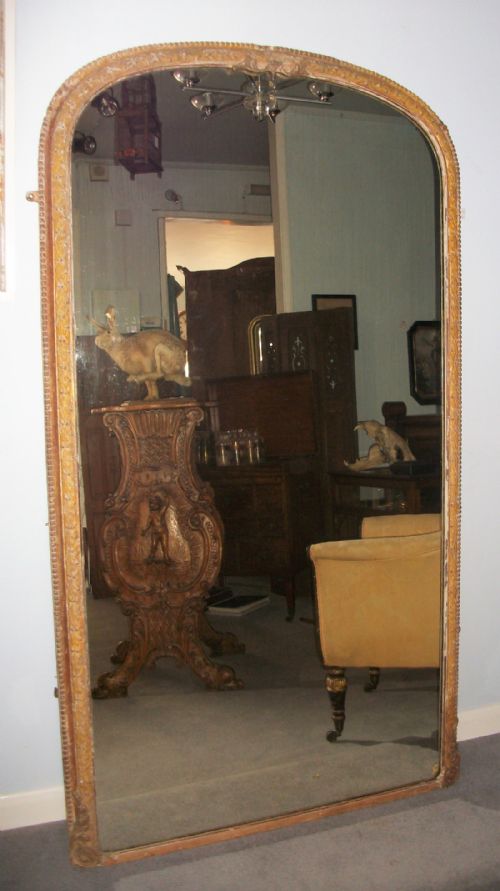 a large antique 19th century english overmantle mirror - CATEGORY: ANTIQUE MIRRORS - DATED 1850