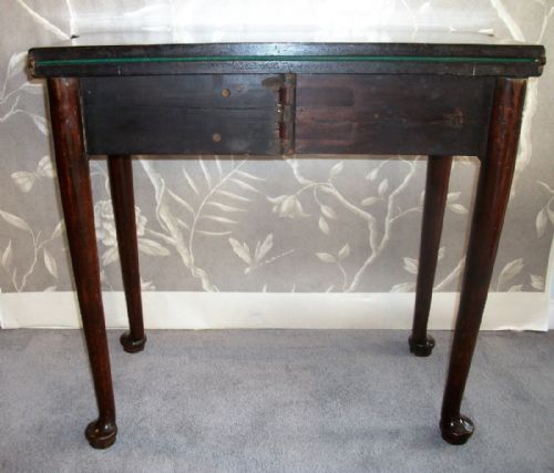 GEORGE II WALNUT CARD GAMES TABLE - ADDITIONAL PHOTO 9