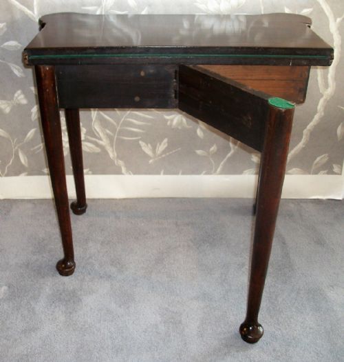 GEORGE II WALNUT CARD GAMES TABLE - ADDITIONAL PHOTO 10