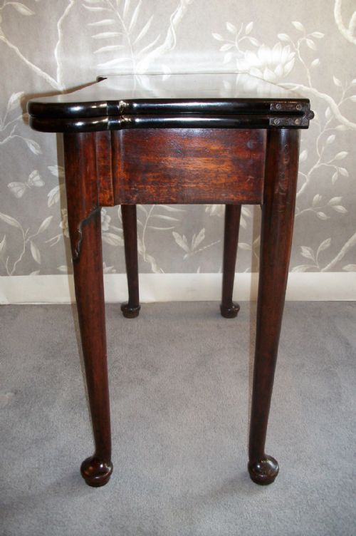 GEORGE II WALNUT CARD GAMES TABLE - ADDITIONAL PHOTO 11