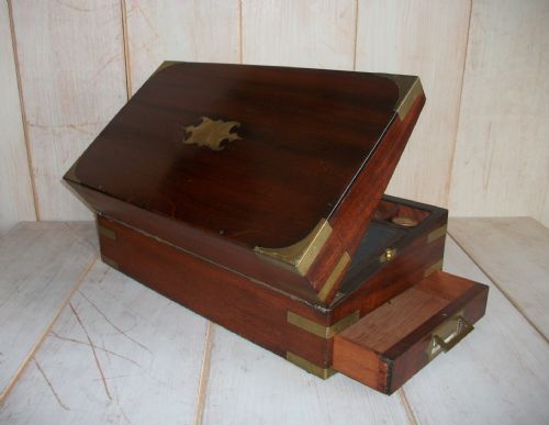 GEORGIAN MILITARYCAMPAIGN WRITING SLOPE - ADDITIONAL PHOTO 7