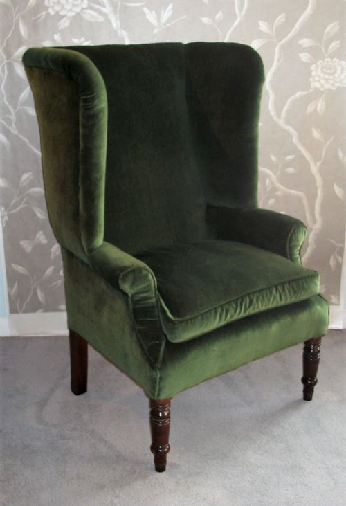 antique wing back armchair circa 1830 - CATEGORY: ANTIQUE CHAIRS - DATED GEORGIAN