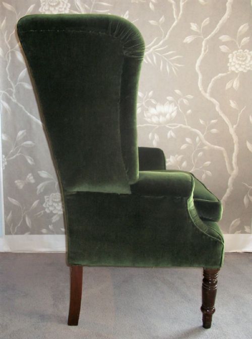 ANTIQUE WING BACK ARMCHAIR CIRCA 1830 - ADDITIONAL PHOTO 2