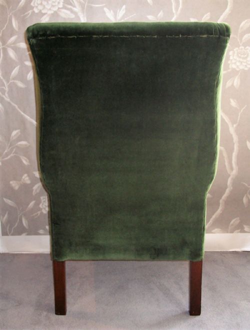 ANTIQUE WING BACK ARMCHAIR CIRCA 1830 - ADDITIONAL PHOTO 4