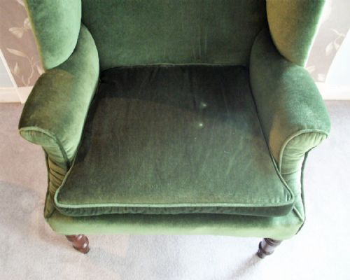 ANTIQUE WING BACK ARMCHAIR CIRCA 1830 - ADDITIONAL PHOTO 5