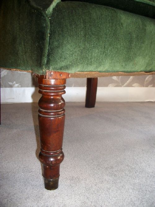 ANTIQUE WING BACK ARMCHAIR CIRCA 1830 - ADDITIONAL PHOTO 6