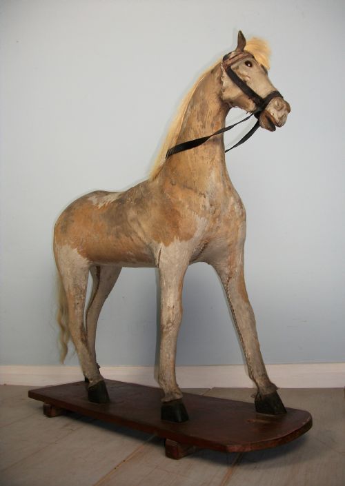 VICTORIAN PONY SKIN ROCKING HORSE - ADDITIONAL PHOTO 1