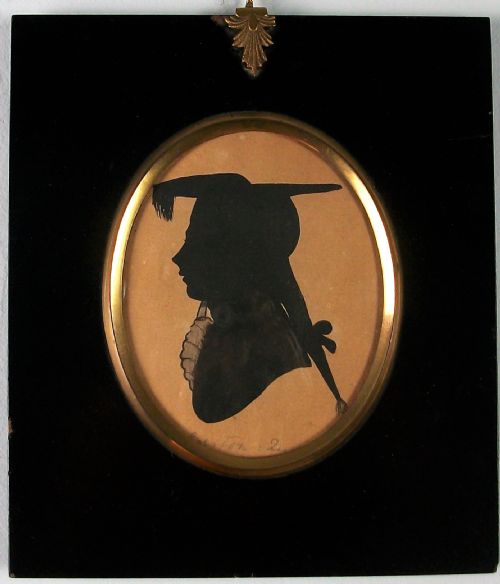 18TH CENTURY MINIATURE SILHOUETTE OF CHARLES EGERTON - ADDITIONAL PHOTO 1