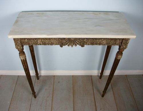 SMALL FRENCH 19TH CENTURY CONSOLE TABLE - ADDITIONAL PHOTO 2