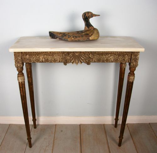 SMALL FRENCH 19TH CENTURY CONSOLE TABLE - ADDITIONAL PHOTO 5
