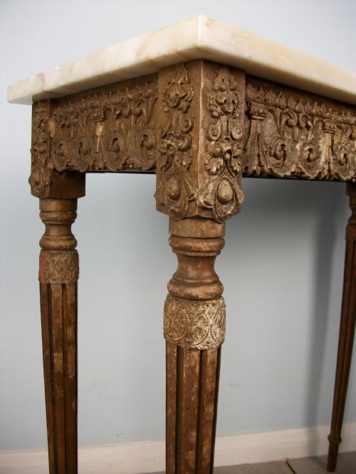 SMALL FRENCH 19TH CENTURY CONSOLE TABLE - ADDITIONAL PHOTO 6