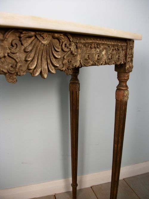 SMALL FRENCH 19TH CENTURY CONSOLE TABLE - ADDITIONAL PHOTO 8