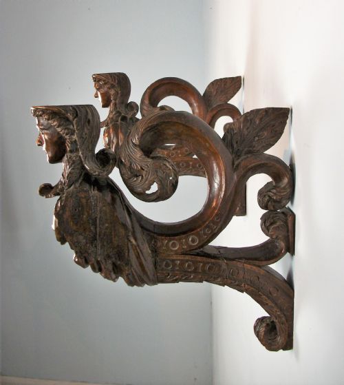a pair of architectural carvings of exceptional quality - CATEGORY: ANTIQUE MISCELLANEOUS - DATED 18TH CENTURY