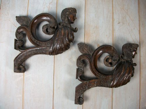 A PAIR OF ARCHITECTURAL CARVINGS OF EXCEPTIONAL QUALITY - ADDITIONAL PHOTO 10