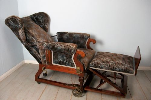 VICTORIAN METAMORPHIC WING BACK ARMCHAIR - ADDITIONAL PHOTO 2