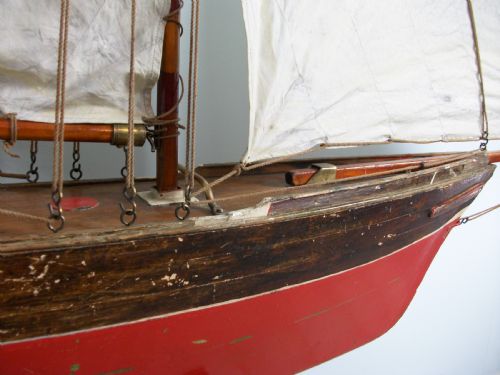ANTIQUE LARGE POND LAKE YACHT - ADDITIONAL PHOTO 6