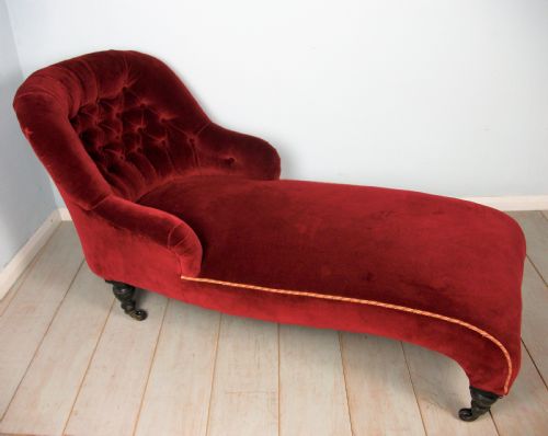 19TH CENTURY ENGLISH CHAISE LONGUE - ADDITIONAL PHOTO 1