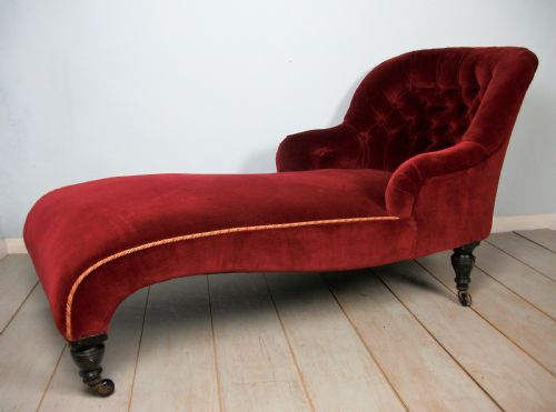 19TH CENTURY ENGLISH CHAISE LONGUE - ADDITIONAL PHOTO 6