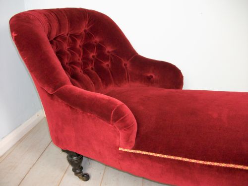 19TH CENTURY ENGLISH CHAISE LONGUE - ADDITIONAL PHOTO 7