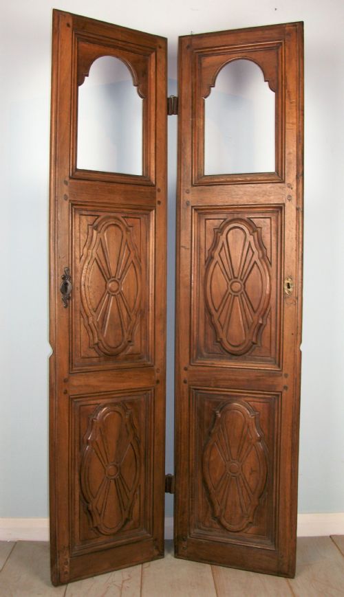 PAIR OF 18TH CENTURY ITALIAN PANELLED DOORS