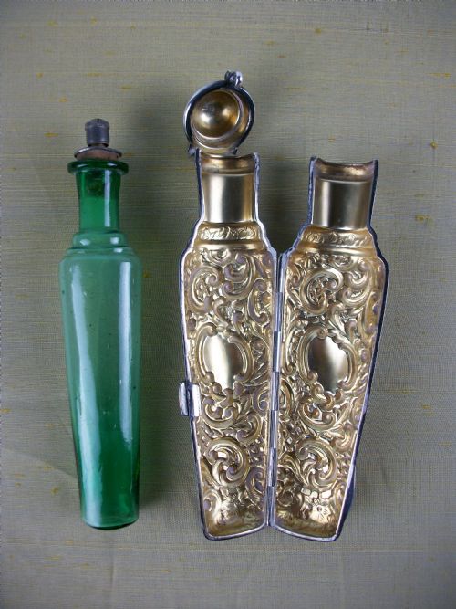 RARE VICTORIAN SILVER GILT SCENTPERFUME BOTTLE - ADDITIONAL PHOTO 4