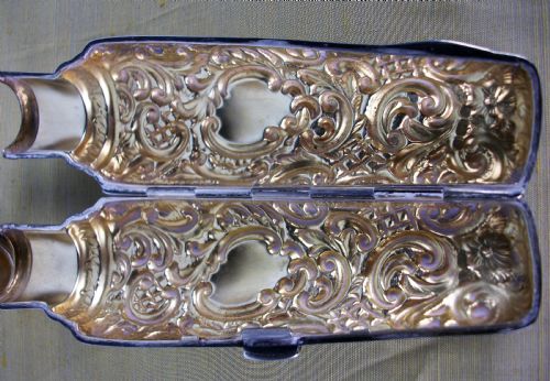 RARE VICTORIAN SILVER GILT SCENTPERFUME BOTTLE - ADDITIONAL PHOTO 6