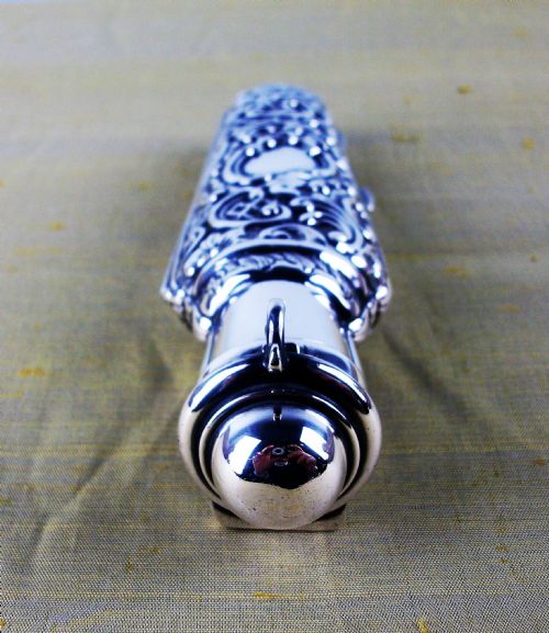 RARE VICTORIAN SILVER GILT SCENTPERFUME BOTTLE - ADDITIONAL PHOTO 2