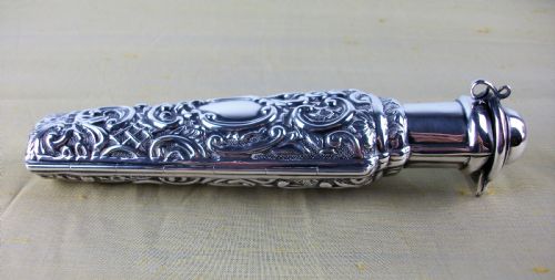 RARE VICTORIAN SILVER GILT SCENTPERFUME BOTTLE - ADDITIONAL PHOTO 8