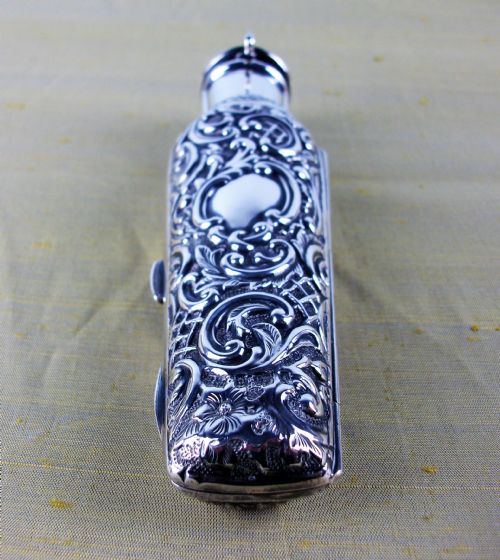 RARE VICTORIAN SILVER GILT SCENTPERFUME BOTTLE - ADDITIONAL PHOTO 9