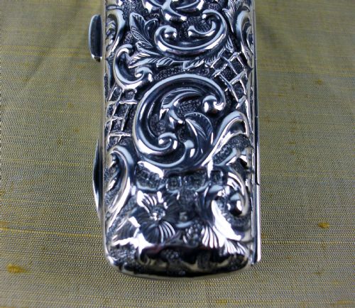 RARE VICTORIAN SILVER GILT SCENTPERFUME BOTTLE - ADDITIONAL PHOTO 10