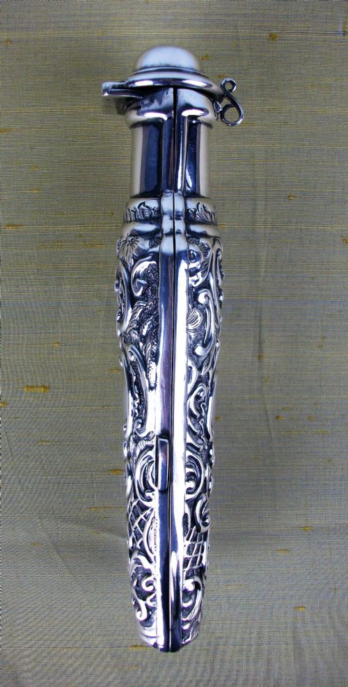 RARE VICTORIAN SILVER GILT SCENTPERFUME BOTTLE - ADDITIONAL PHOTO 11