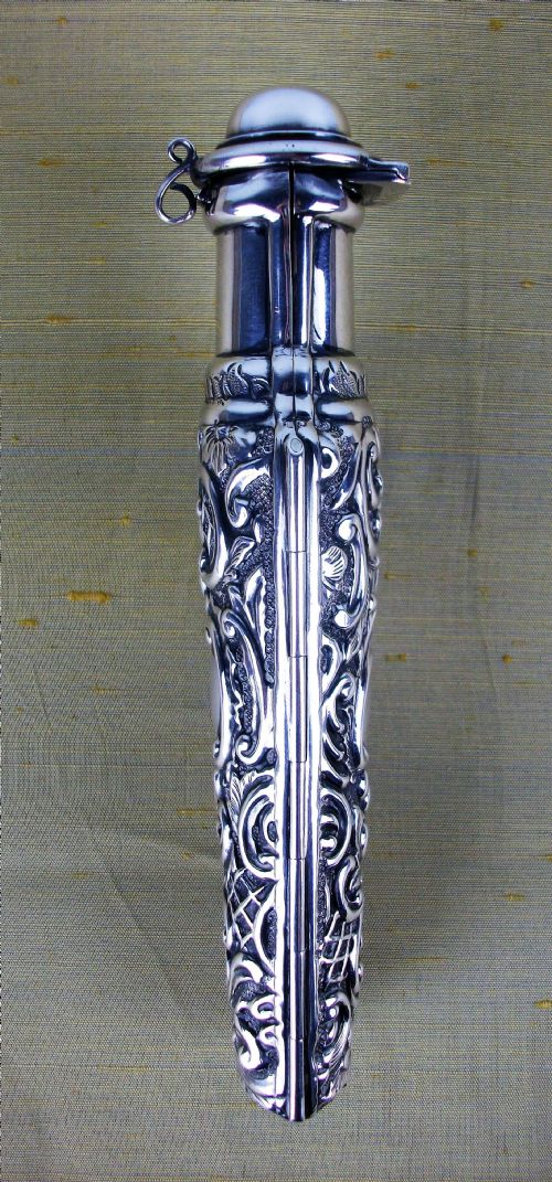 RARE VICTORIAN SILVER GILT SCENTPERFUME BOTTLE - ADDITIONAL PHOTO 14
