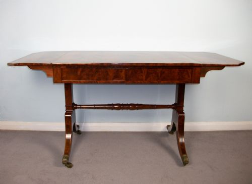 ANTIQUE REGENCY MAHOGANY SOFA TABLE BY WILKINSON LONDON - ADDITIONAL PHOTO 3