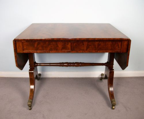 ANTIQUE REGENCY MAHOGANY SOFA TABLE BY WILKINSON LONDON - ADDITIONAL PHOTO 4