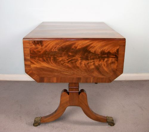 ANTIQUE REGENCY MAHOGANY SOFA TABLE BY WILKINSON LONDON - ADDITIONAL PHOTO 5