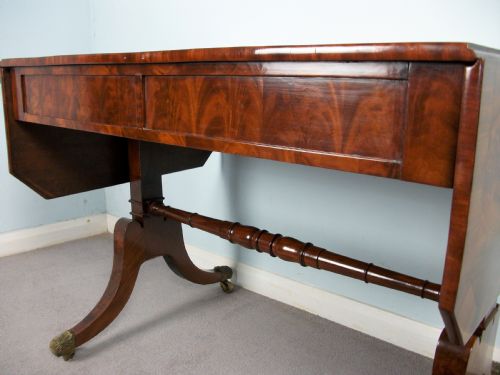 ANTIQUE REGENCY MAHOGANY SOFA TABLE BY WILKINSON LONDON - ADDITIONAL PHOTO 7