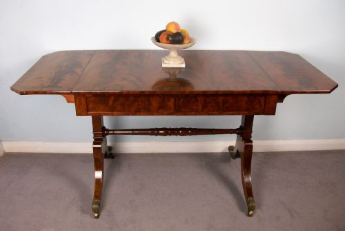 ANTIQUE REGENCY MAHOGANY SOFA TABLE BY WILKINSON LONDON - ADDITIONAL PHOTO 10