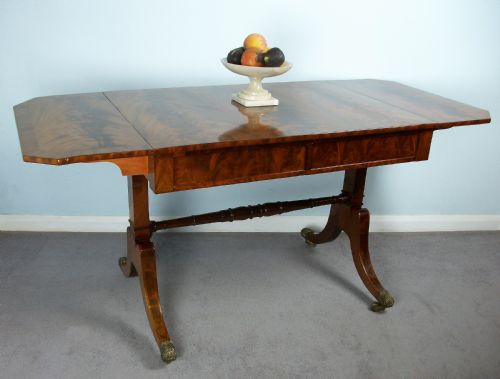 ANTIQUE REGENCY MAHOGANY SOFA TABLE BY WILKINSON LONDON - ADDITIONAL PHOTO 11