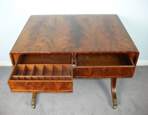 ANTIQUE REGENCY MAHOGANY SOFA TABLE BY WILKINSON LONDON - ADDITIONAL PHOTO 13