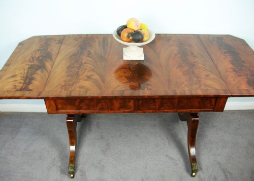 ANTIQUE REGENCY MAHOGANY SOFA TABLE BY WILKINSON LONDON - ADDITIONAL PHOTO 14