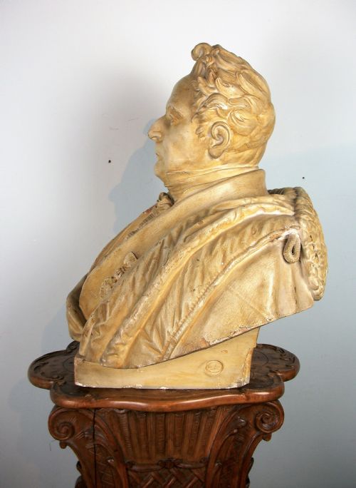 AN IMPRESSIVE BUST OF LOUIS PHILIPPE KING OF FRANCE - ADDITIONAL PHOTO 1