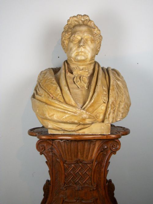 AN IMPRESSIVE BUST OF LOUIS PHILIPPE KING OF FRANCE - ADDITIONAL PHOTO 3