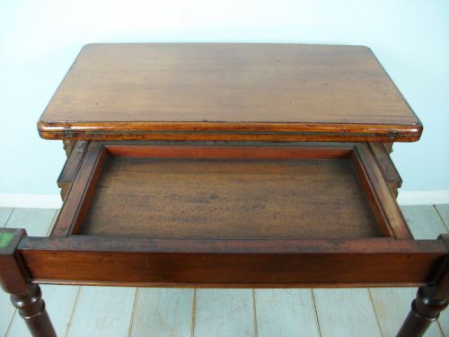 A 19TH CENTURY MAHOGANY CARD OR GAMES TABLE - ADDITIONAL PHOTO 10