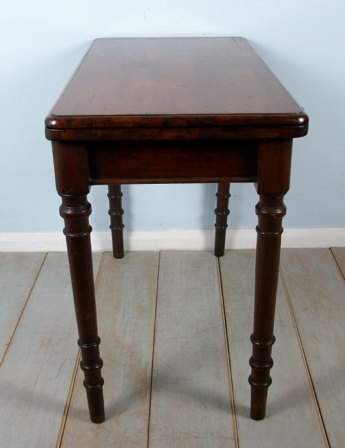 A 19TH CENTURY MAHOGANY CARD OR GAMES TABLE - ADDITIONAL PHOTO 11