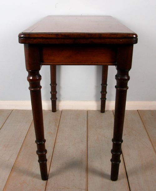 A 19TH CENTURY MAHOGANY CARD OR GAMES TABLE - ADDITIONAL PHOTO 12