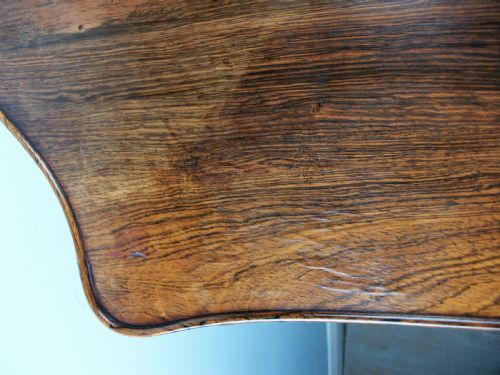 A FINE QUALITY SERPENTINE TWO TIER OCCASIONAL ETAGERE CENTRE TABLE - ADDITIONAL PHOTO 10