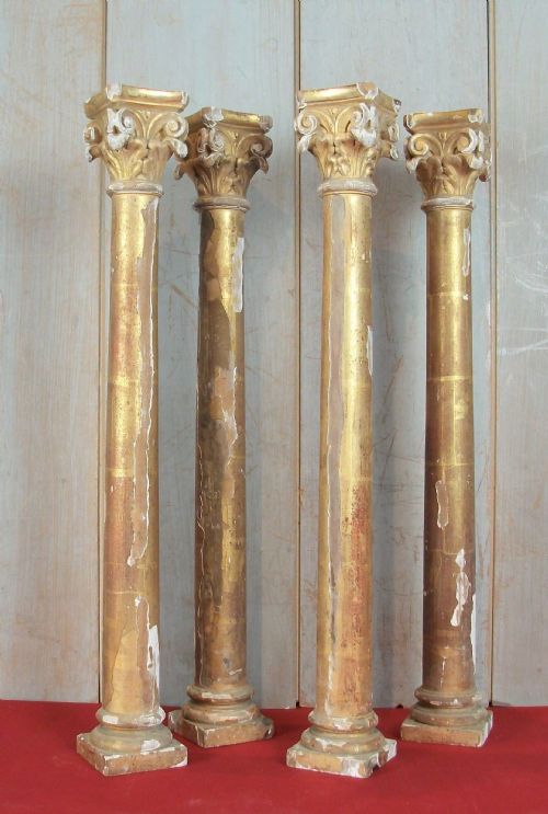 18th century gilded italian tabernacle corinthian columns - CATEGORY: ANTIQUE MISCELLANEOUS - DATED 18TH CENTURY